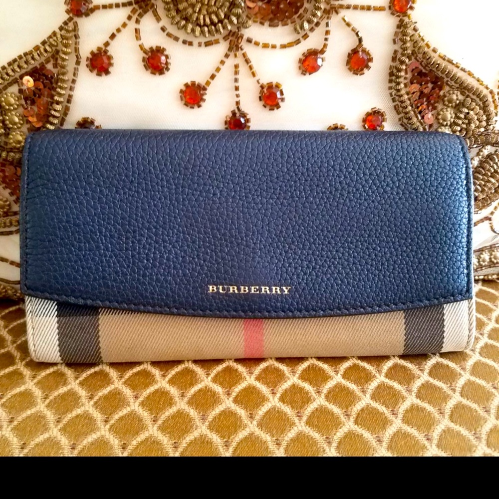 Burberry check wallet